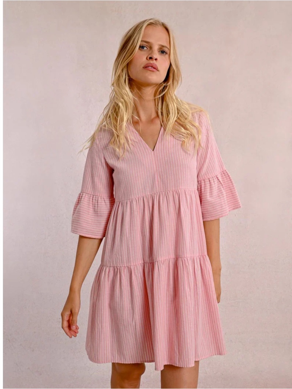 Molly Bracken Pink Stripped Dress